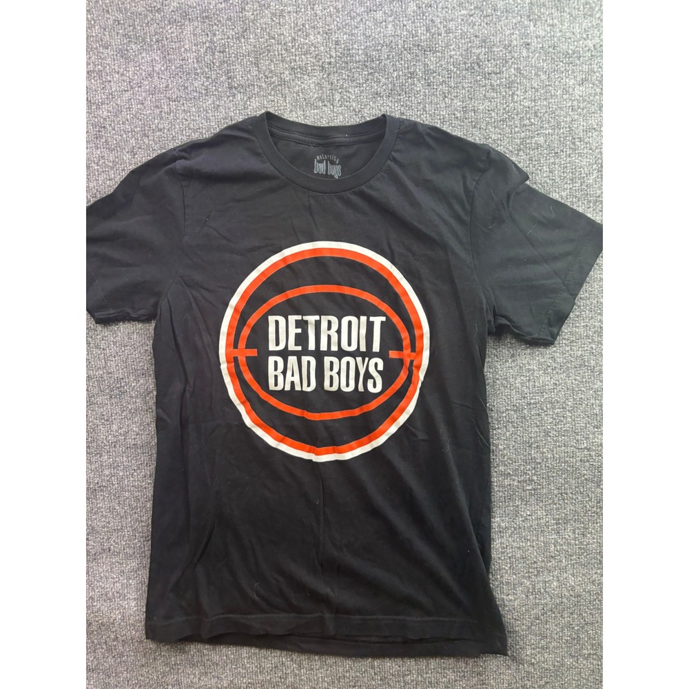 Motor City Bad Boys T-Shirt Mens Medium Black Detroit Basketball Graphic Tee
